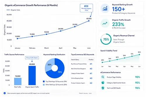 eCommerce SEO case study for business growth in Bangalore